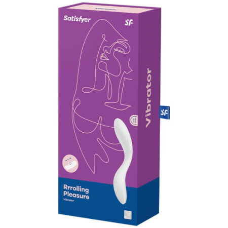 Вибратор с жемчужной стимуляцией точки G Satisfyer Rrrolling Pleasure White || Вібратор із перлинною стимуляцією точки G Satisfyer Rrrolling Pleasure White