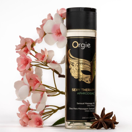 Массажное масло Orgie – Sexy Therapy Aphrodisiac (200 мл), гибридное || Масажна олія Orgie – Sexy Therapy Aphrodisiac (200 мл), гібридна
