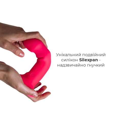 Дилдо с вибрацией Adrien Lastic Hitsens 2 Pink, отлично для страпона, макс диаметр 4см, длина 17,2см || Двошаровий ділдо з вібрацією Adrien Lastic Hitsens 2 Pink, відмінно для страпона, макс діаметр 4 см,
