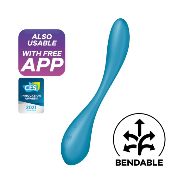 Универсальный смарт-вибратор Satisfyer G-Spot Flex 5+ Petrol