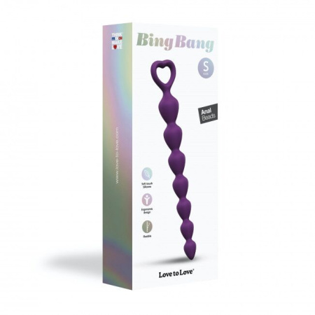 Анальная цепочка Love To Love BING BANG S - PURPLE RAIN || Анальний ланцюжок Love To Love BING BANG S - PURPLE RAIN