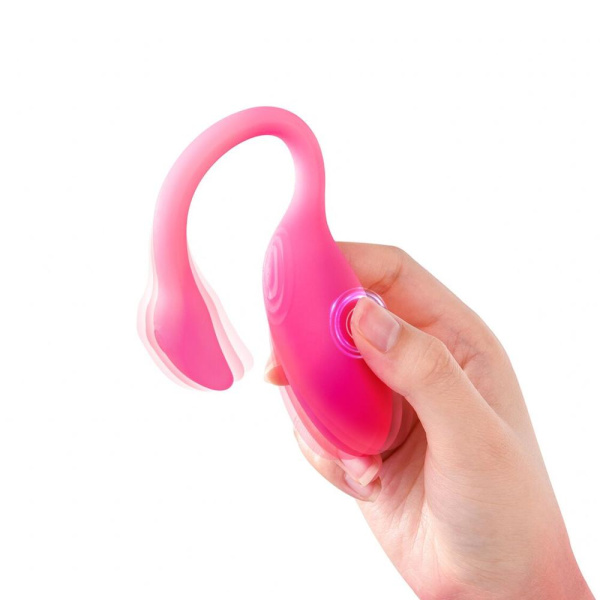 Смарт-виброяйцо Magic Motion Flamingo Max Pink 2 в 1: виброяйцо и тренажер Кегеля, 10 режимов