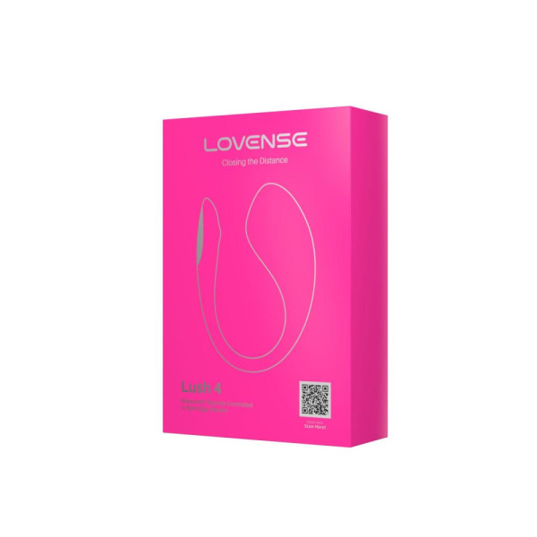 Смарт-виброяйцо Lovense Lush 4, очень мощное, быстрая зарядка, LED-подсветка