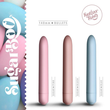 Мини-вибратор SugarBoo Sugar Blue, 10 уровней интенсивности || Мінівібратор SugarBoo Sugar Blue, 10 рівнів інтенсивності
