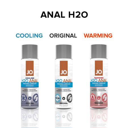 Анальная смазка JO ANAL H2O — WARMING (60 мл) разогревающая, на водной основе || Анальна змазка JO ANAL H2O — WARMING (60 мл) розігрівальна, на водній основі