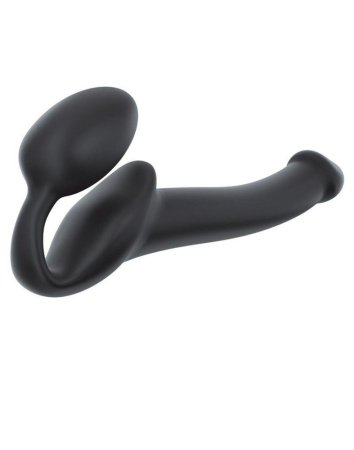 Безремневой страпон Strap-On-Me Black S, полностью регулируемый, диаметр 2,7см || Безремінний страпон Strap-On-Me Black S, повністю регульований, діаметр 2,7 см