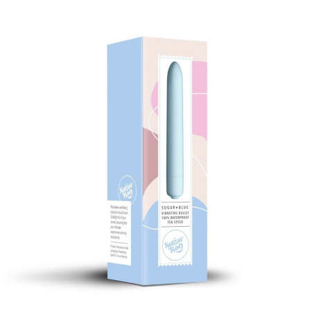 Мини-вибратор SugarBoo Sugar Blue, 10 уровней интенсивности || Мінівібратор SugarBoo Sugar Blue, 10 рівнів інтенсивності