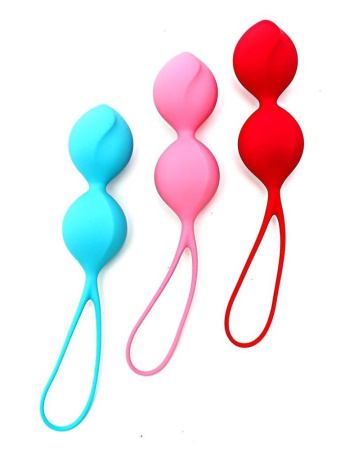 Вагинальные шарики Satisfyer V Balls (3 пары), диаметр 3,4см, масса 79-114-150г, монолитные || Вагінальні кульки Satisfyer V Balls (3 пари), діаметр 3,4 см, маса 79-114-150г, монолітні