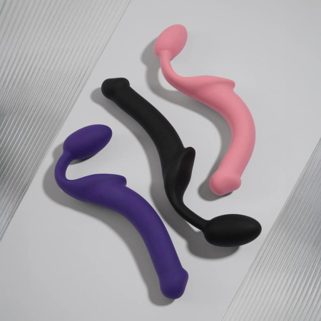 Безремневой страпон Strap-On-Me Rose S, полностью регулируемый, диаметр 2,7см || Безремінний страпон Strap-On-Me Rose S, повністю регульований, діаметр 2,7 см