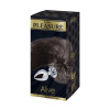 Металлическая анальная пробка Лисий хвост Alive Black And White Fox Tail L, диаметр 3,9 см || Металева анальна пробка Лисячий хвіст Alive Black And White Fox Tail L, діаметр 3,9 см