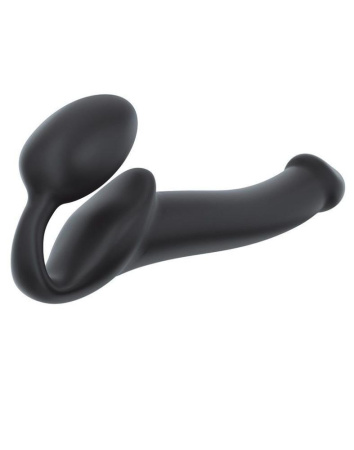 Безремневой страпон Strap-On-Me Black M, полностью регулируемый, диаметр 3,3см || Безремінний страпон Strap-On-Me Black M, повністю регульований, діаметр 3,3 см