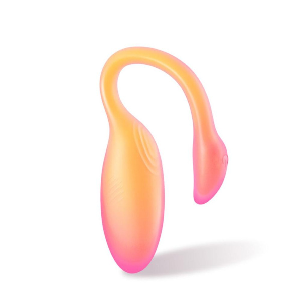 Смарт-виброяйцо Magic Motion Flamingo Max Orange 2 в 1: виброяйцо и тренажер Кегеля, 10 режимов