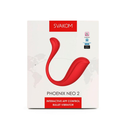 Интерактивное виброяйцо Svakom Phoenix Neo 2 Red, обновленная модель || Інтерактивне віброяйце Svakom Phoenix Neo 2 Red, оновлена модель