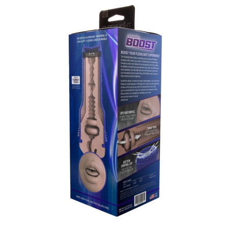 Мастурбатор-ротик Fleshlight Boost Blow Light Medium Flesh  с плавающими кольцами || Мастурбатор-ротик Fleshlight Boost Blow Light Medium Flesh з плаваючими кільцями