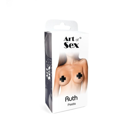 Сексуальные наклейки на грудь Art of Sex - Ruth. Черный || Сексуальні наклейки на груди Art of Sex – Ruth. Чорний
