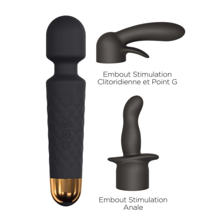 Мини-вибромассажер Dorcel Kit Wanderful с насадками (анальная и вагинальная), водонепрницаемый || Мінівібромасажер Dorcel Kit Wanderful з насадками (анальна і вагінальна), водонепроникний