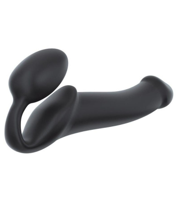 Безремневой страпон Strap-On-Me Black XL, полностью регулируемый, диаметр 4,5см || Безремінний страпон Strap-On-Me Black XL, повністю регульований, діаметр 4,5 см