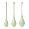 Набор йони бусин Satisfyer Yoni Power 2 Light Green, диаметр 2-2,5-3см, вес 22-44-73гр || Набір йоні намистин Satisfyer Yoni Power 2 Light Green, диаметр 2-2,5-3см, вес 22-44-73гр