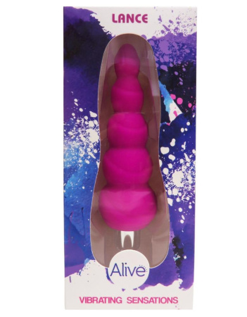 Анальный вибростимулятор Alive Lance, силикон, макс. диаметр 2,9см (предпоследний шарик) || Анальний вібростимулятор Alive Lance, силікон, макс. діаметр 2,9 см (передостання кулька)