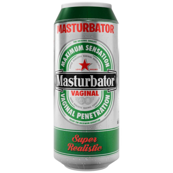 Мастурбатор-вагина Alive Heineken Vagina II в виде банки пива, реалистичный