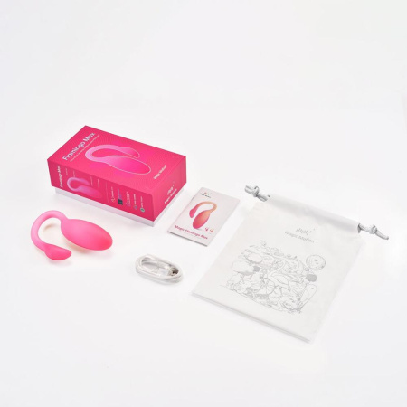 Смарт-виброяйцо Magic Motion Flamingo Max Pink 2 в 1: виброяйцо и тренажер Кегеля, 10 режимов || Смарт-віброяйце Magic Motion Flamingo Max Pink 2 в 1: віброяйце та тренажер Кегеля, 10 режимів